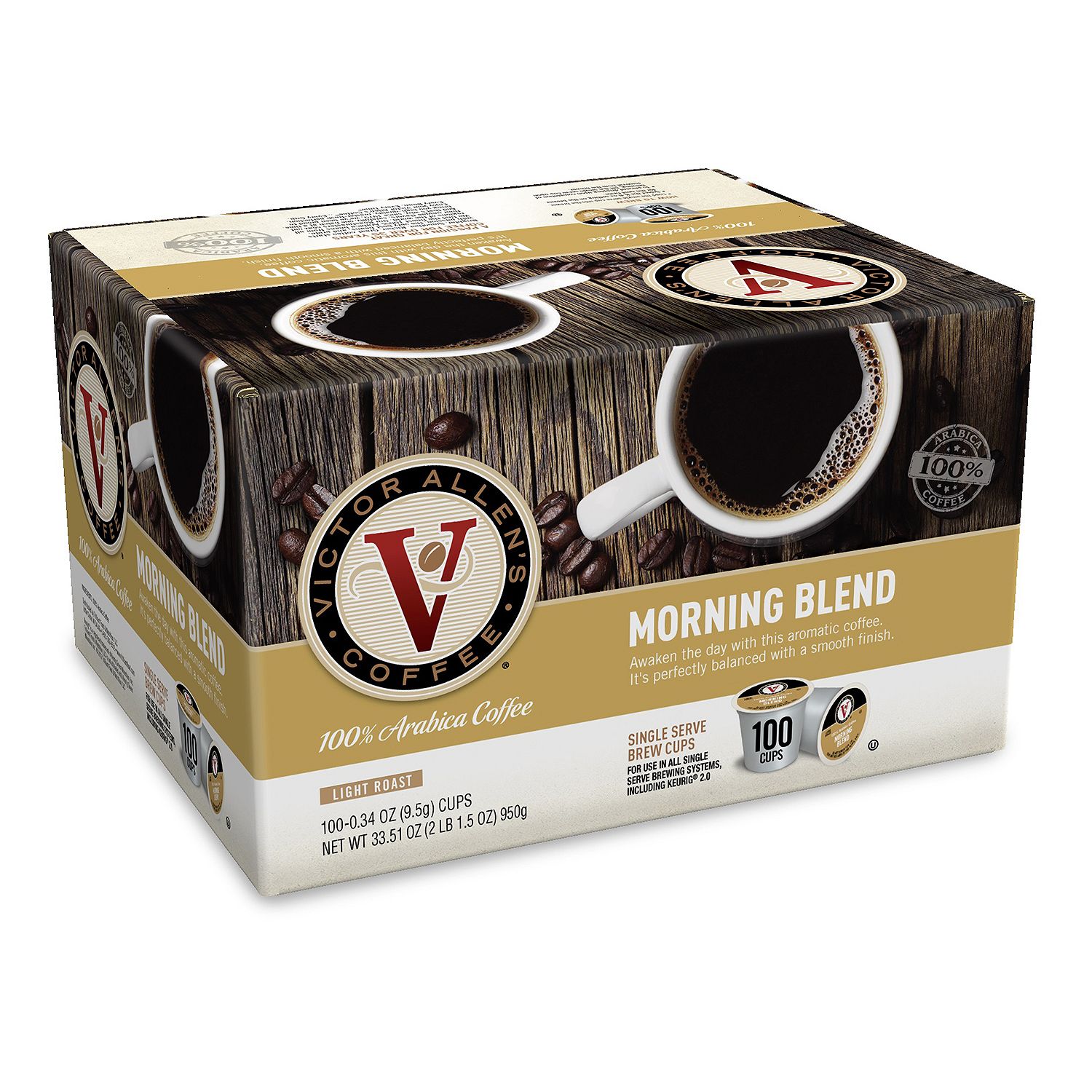 (image for) Victor Allen's Morning Blend (100 single-serve cups) - Click Image to Close